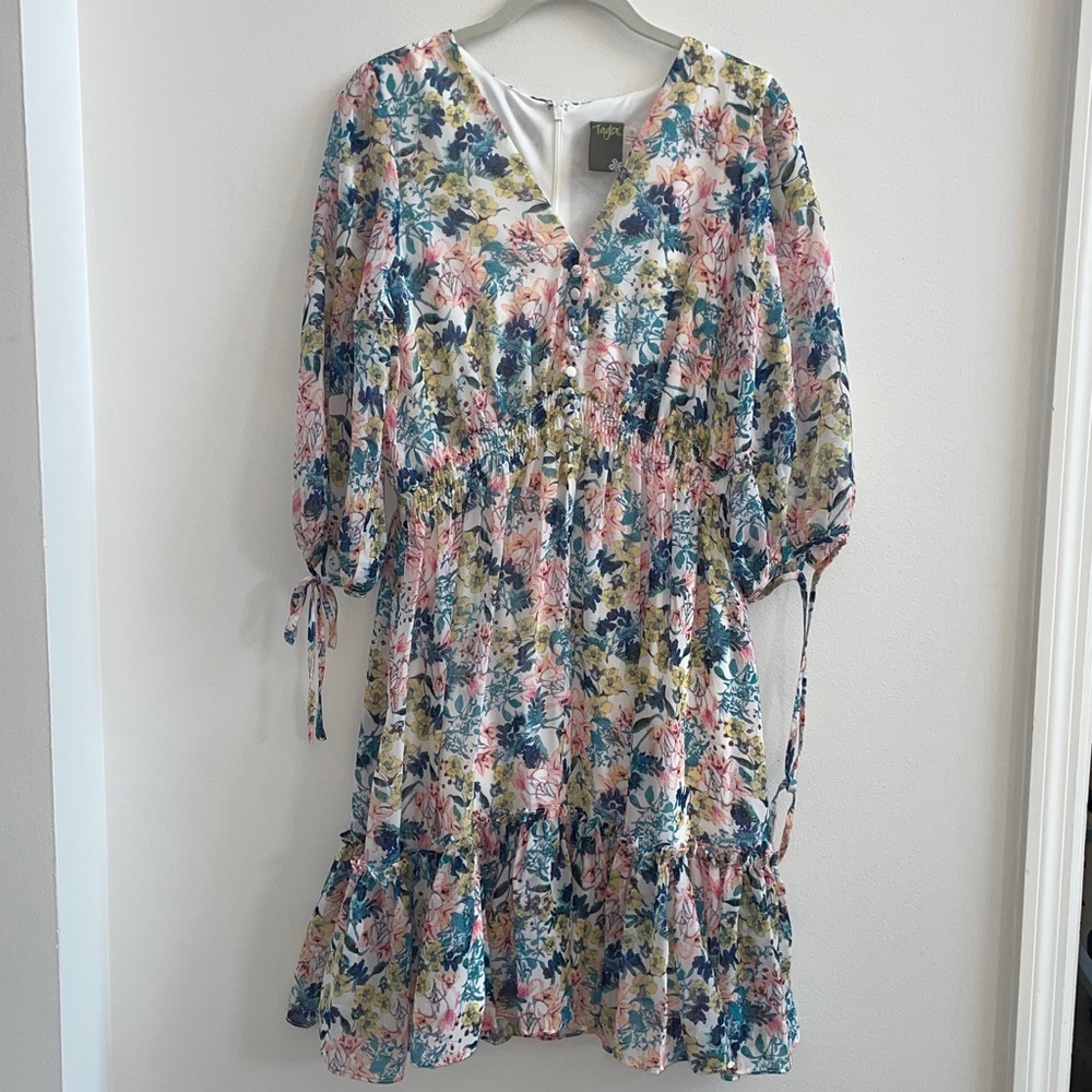 Taylor Floral Lightweight Dress perfect for special occasions in the Spring